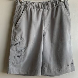 Columbia boys shorts. Light Gray. Size medium.